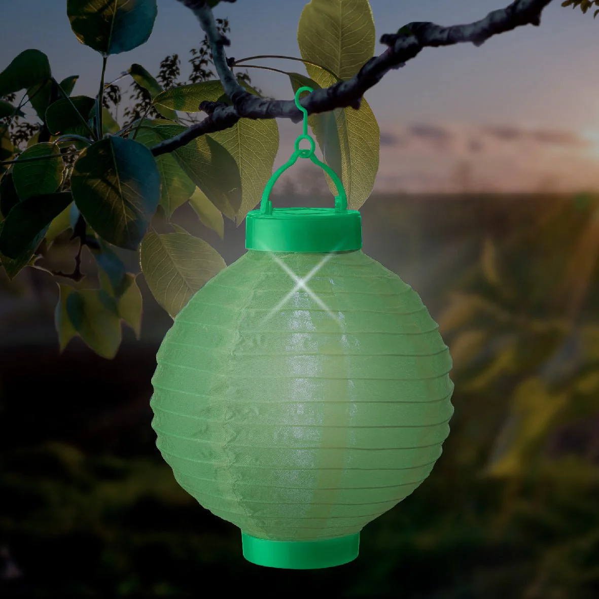 24cm Nylon Solar Lantern Assorted - One Supplied* - Image 2