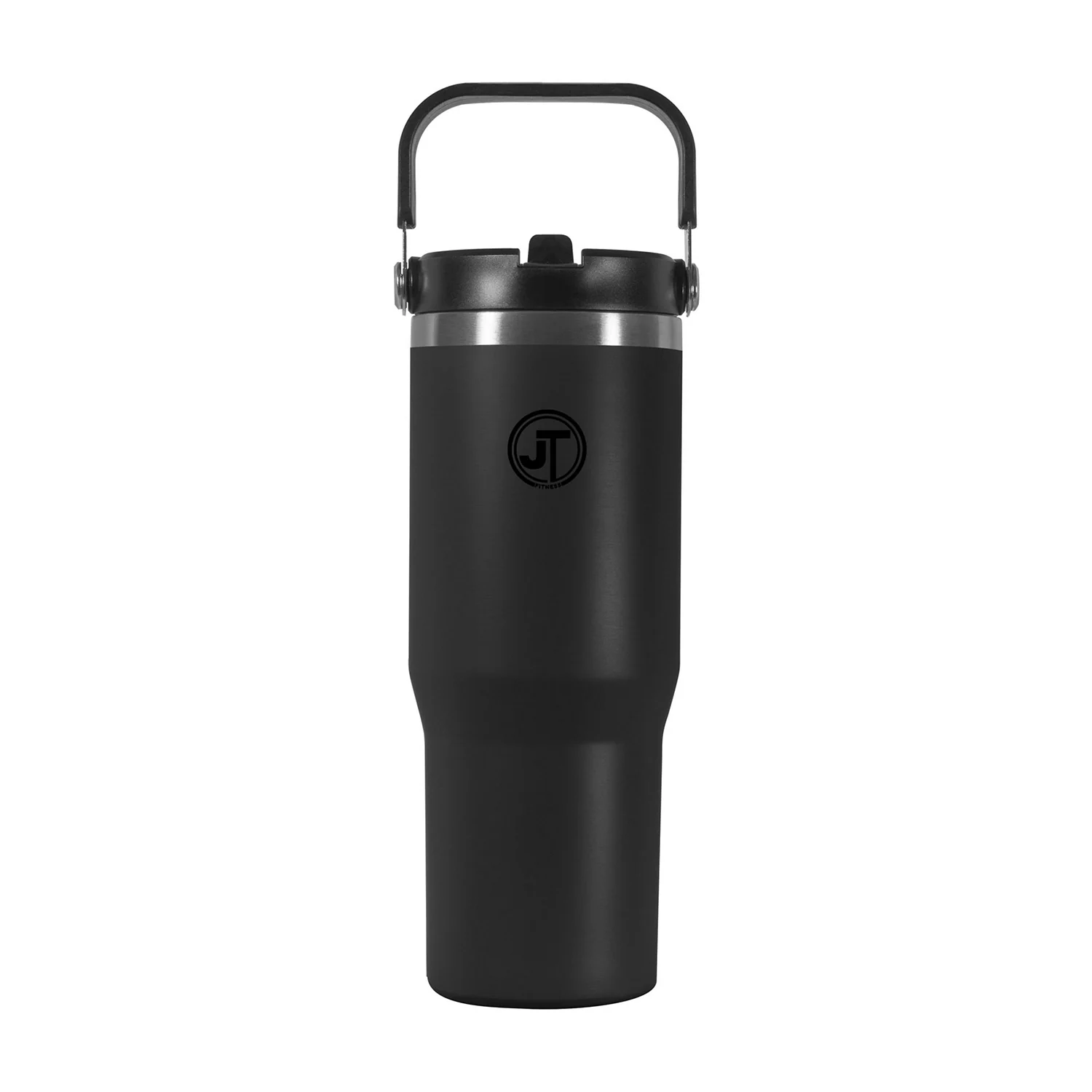 30oz Double Wall Vacuum Mug With Carry Handle Black