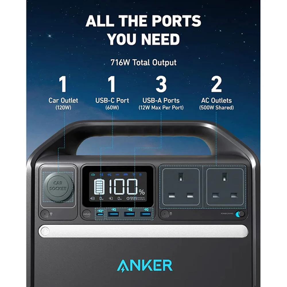 Anker Powerhouse 535 Portable Power Station 512Wh - Image 5