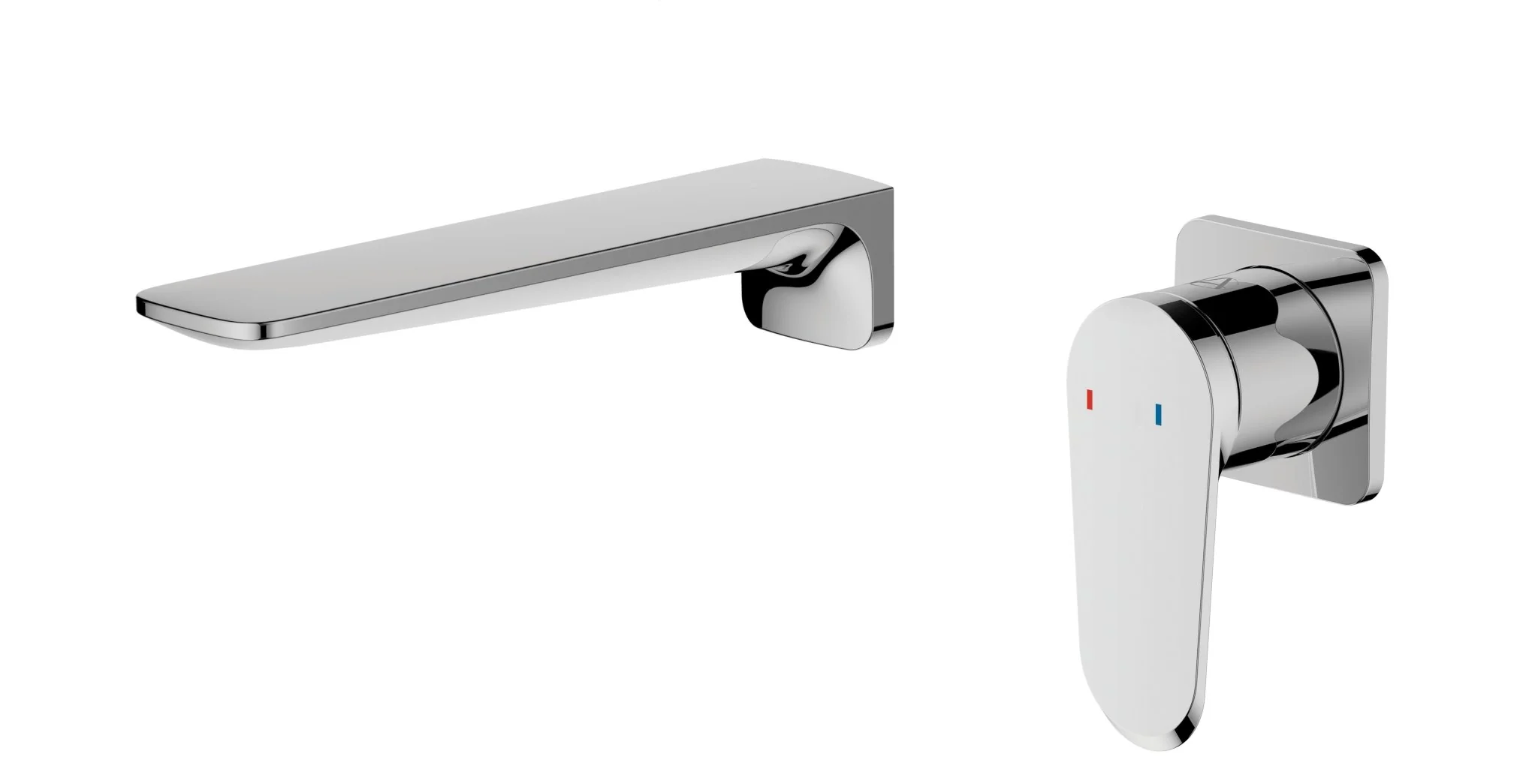 Aqualla Linea Wall Mounted Basin Mixer Chrome - Image 2