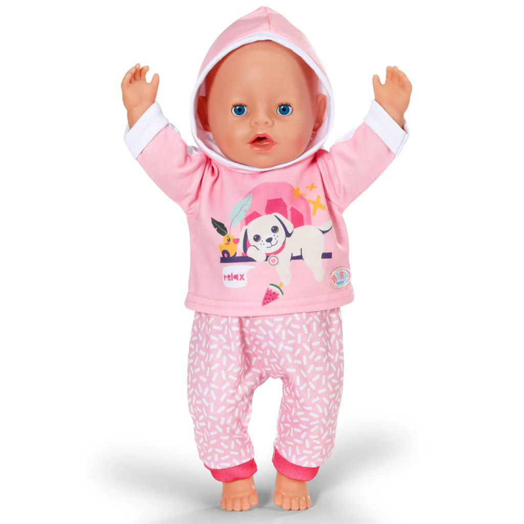 Baby Born Jogging Suit Pink 43cm - Image 4