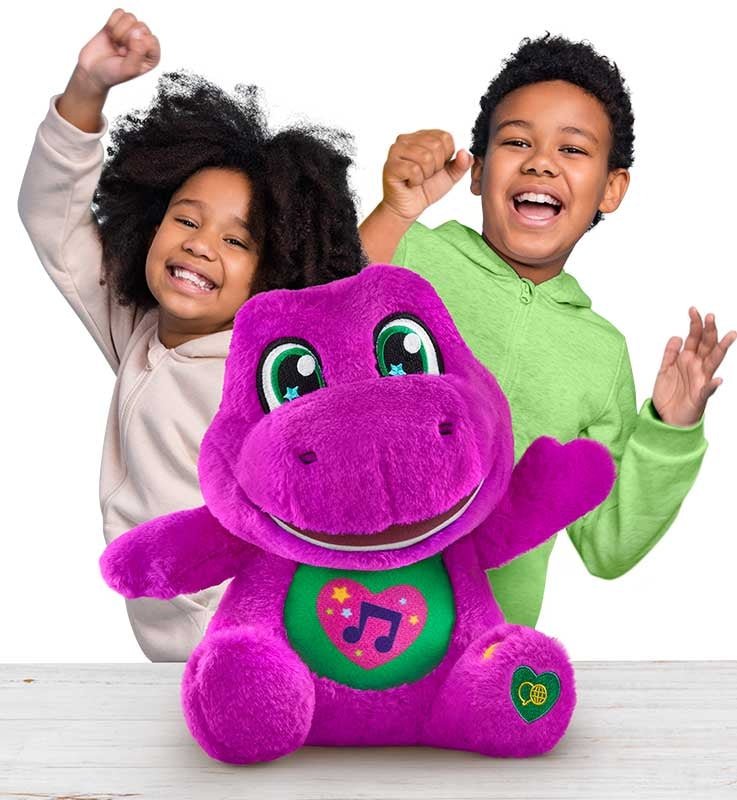 Barneys World Sing-along Barney Plush - Image 3