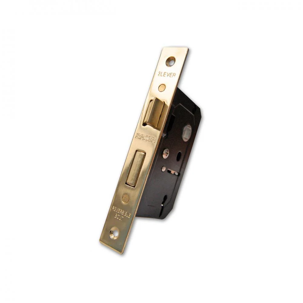 Basta 2 Lever Lock - Polished Brass