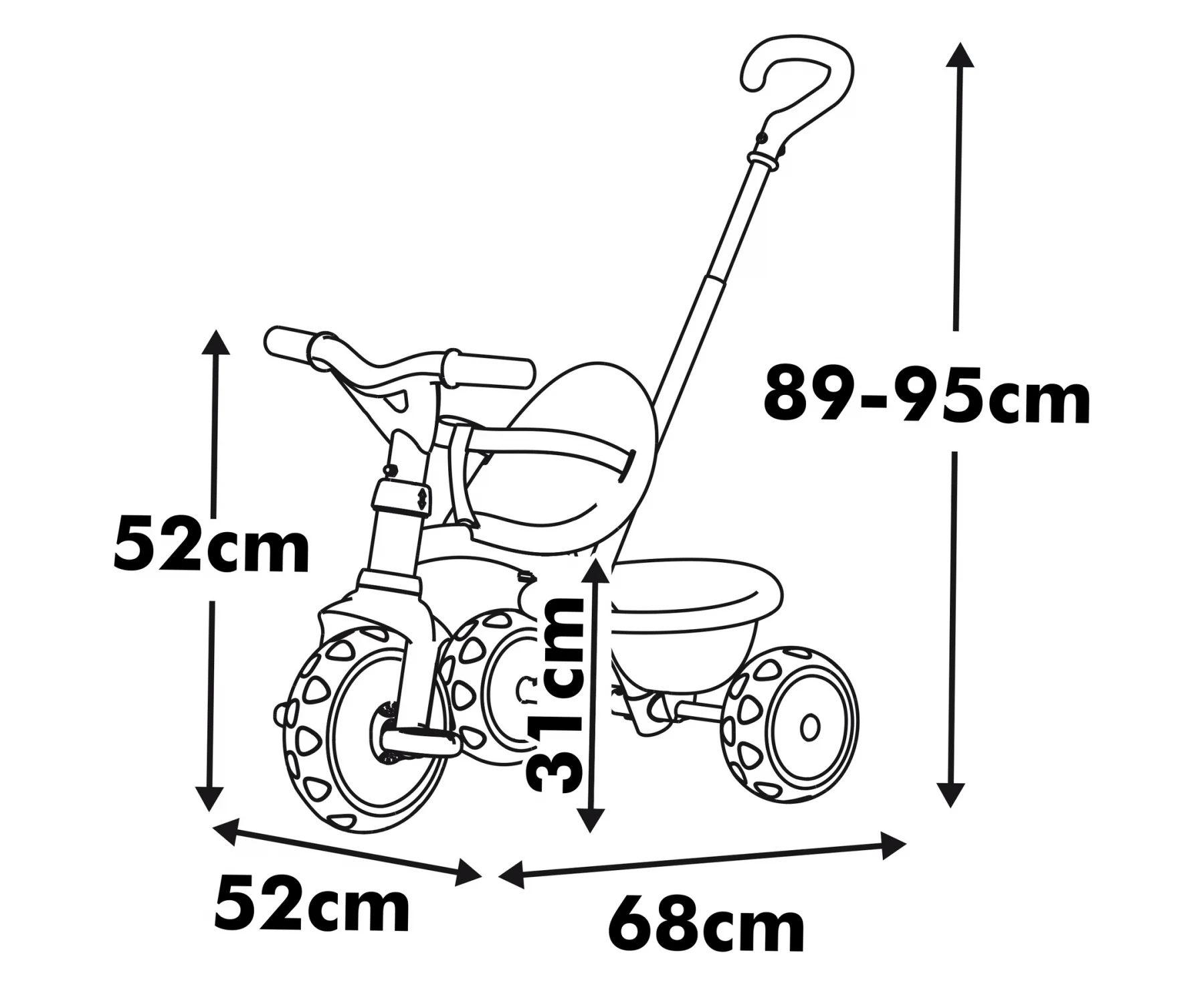 Be Move Tricycle Pink - Image 2