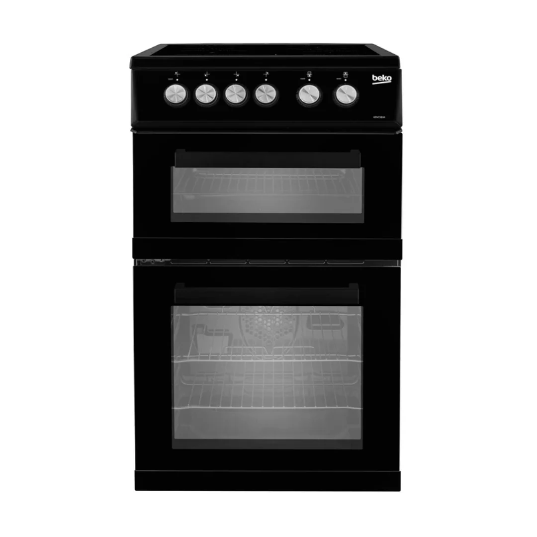 Beko 50cm Electric Cooker with Double Oven KDVC563AK