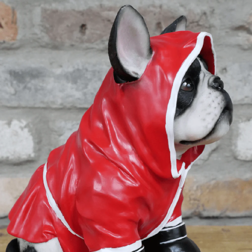 Boxing Boxer Dog Ornament Red 26cm - Image 3
