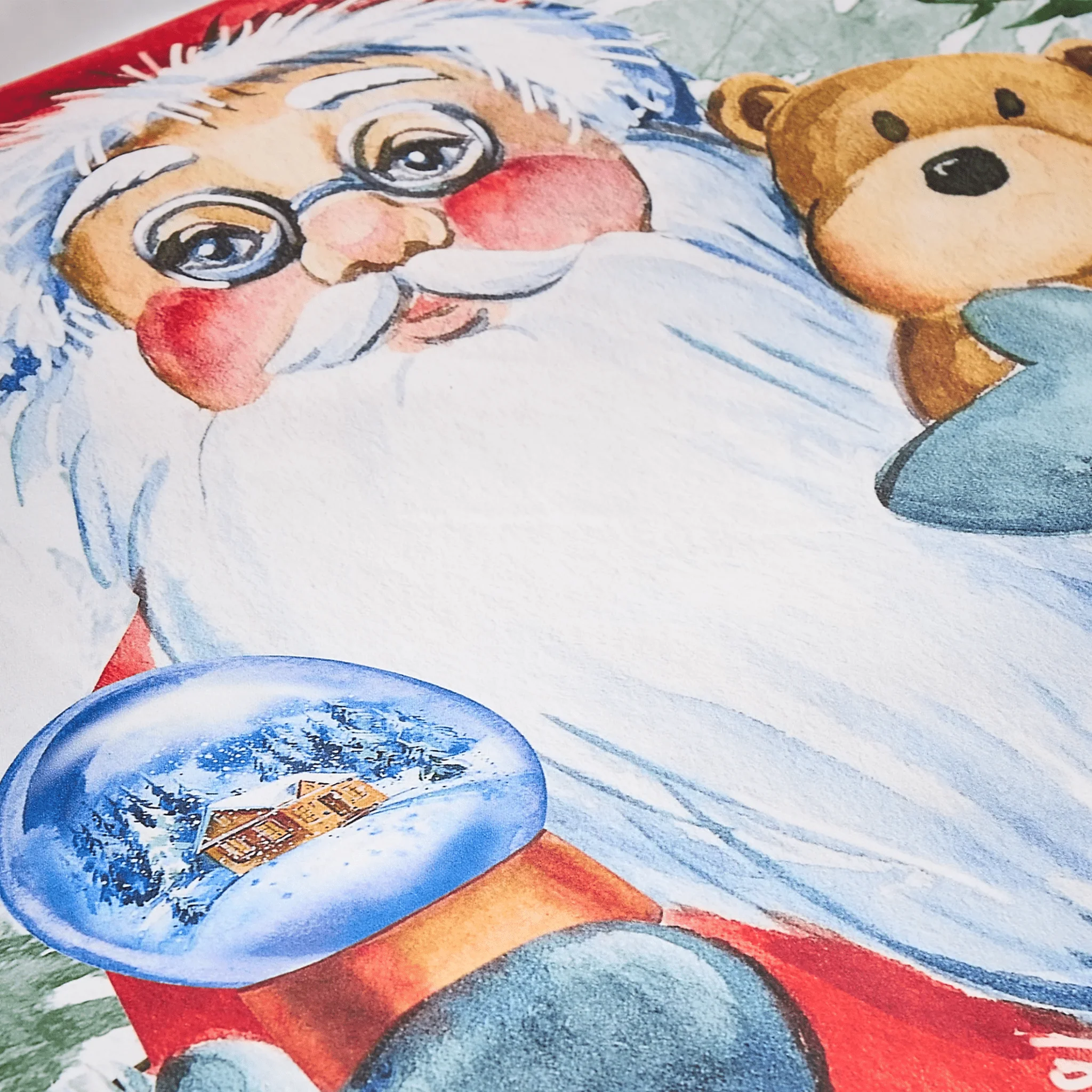 Catherine Lansfield Christmas Retro Santa Reversible Duvet Cover Set Kingsize - Image 3