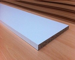 Chipboard White Veneered Panel 2400X300Mm - Image 2