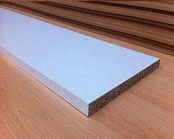 Chipboard White Veneered Panel 2400X450Mm