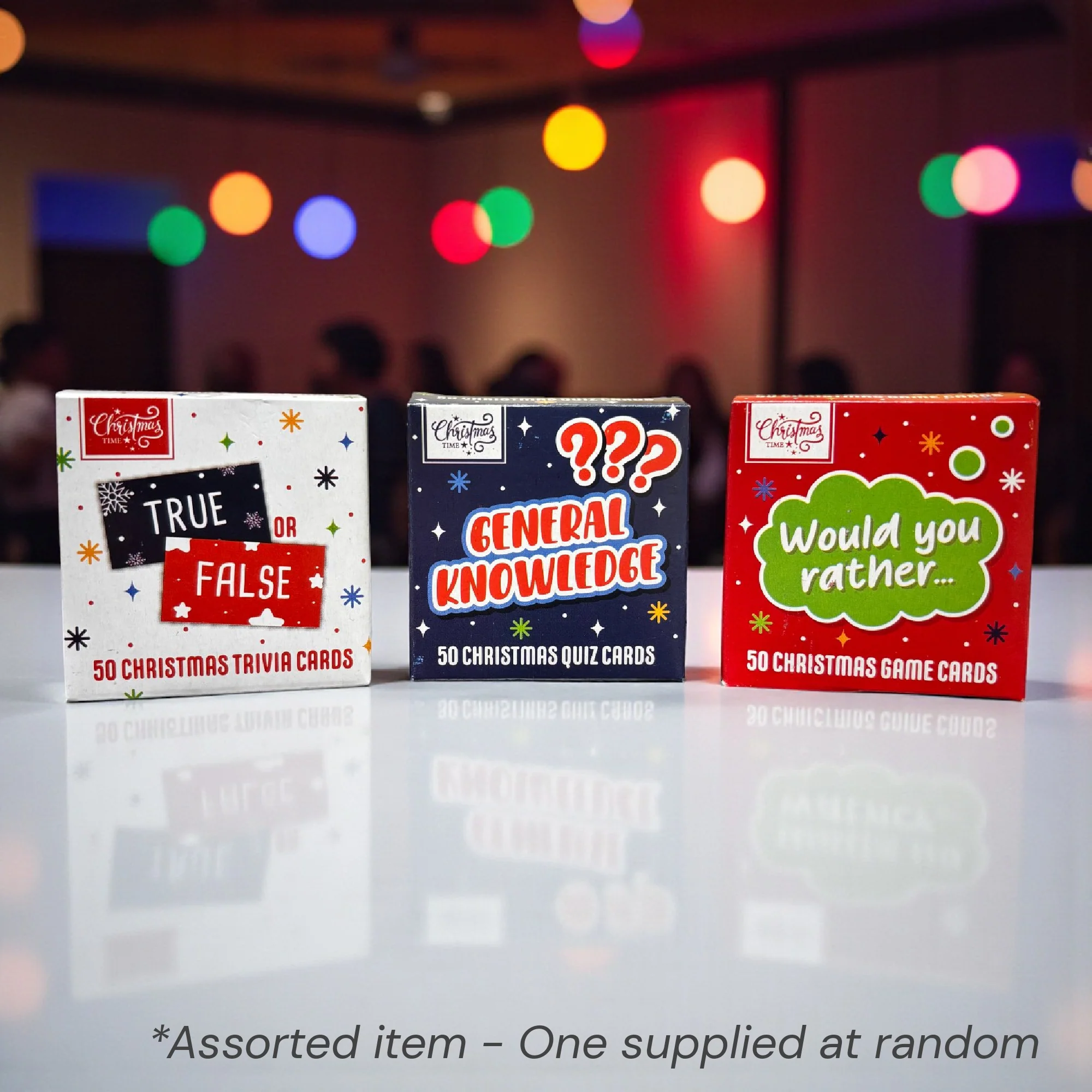 Christmas Trivia Challenge Mini Card Game Assorted - One Supplied*