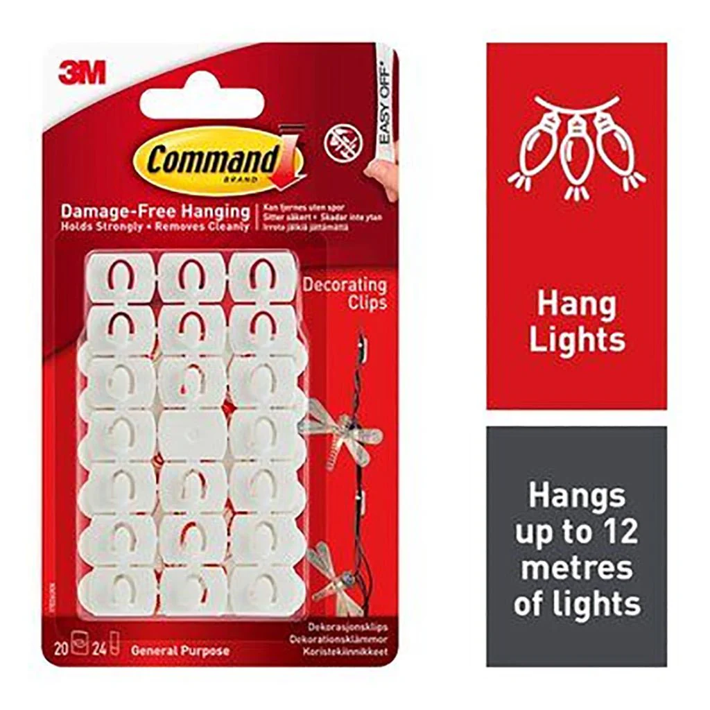 Command Decorating Clips 20/24 3M17026