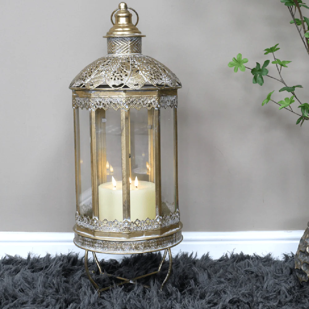 Decorative Metal Tall Lantern 75cm