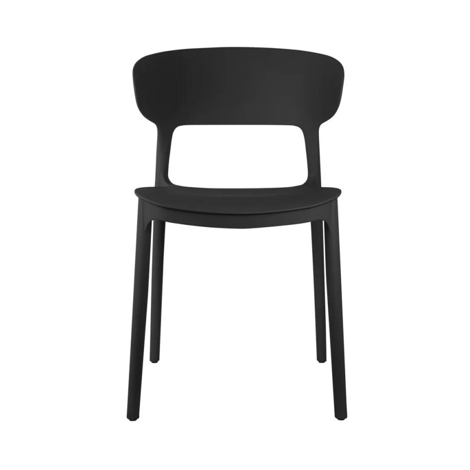 Dining Chair Fain - Indoor or Outdoor - Black - Image 4