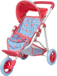 DollsWorld Deluxe 3 Wheel Stroller