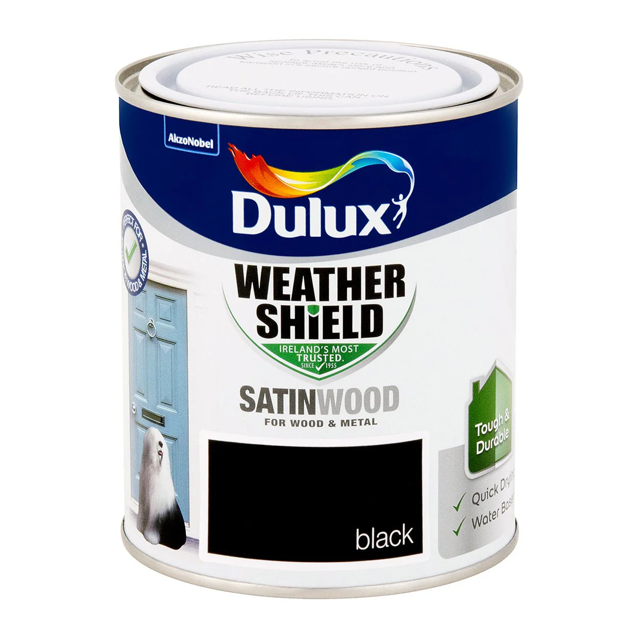 Dsw750S W/Shield Ext Satinwood Satin Black 750Ml Dulux - Image 2
