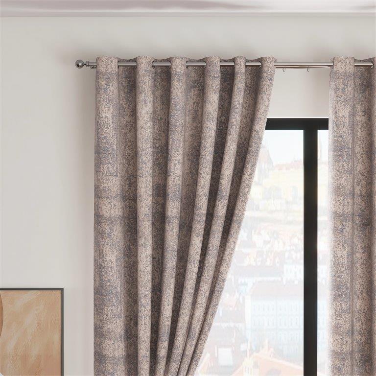 Fiesta 66" x 72” Lined Eyelet Curtains Duck Egg - Image 2