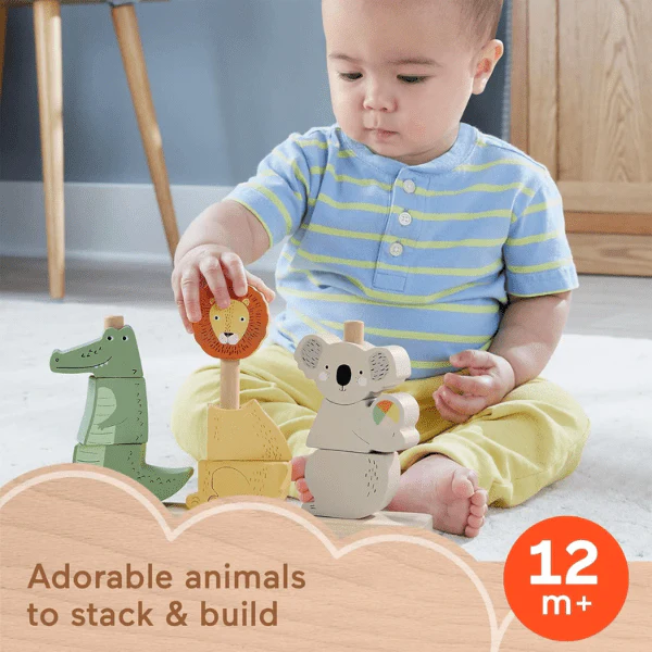 Fisher Price Wooden Stack & Sort Animals - Image 2