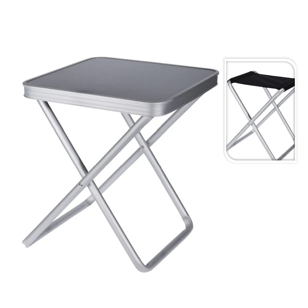 Folding Stool with Table Top - Image 2