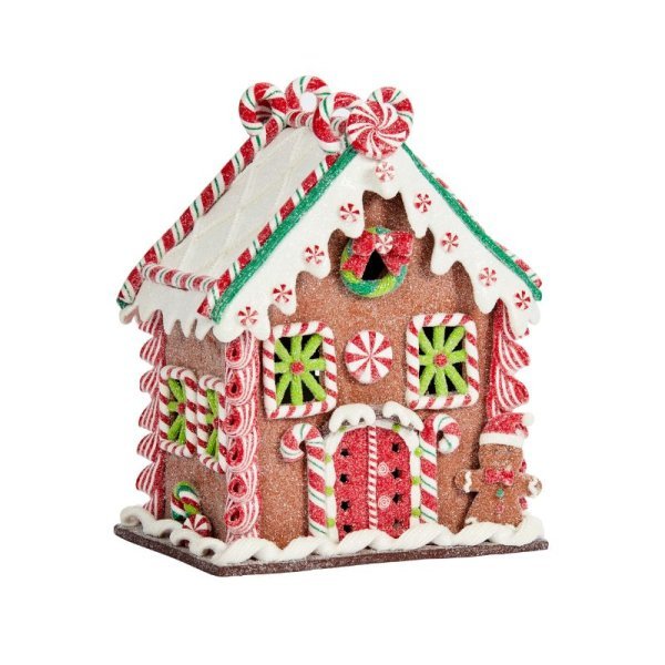 Gingerbread Candy Chalet 25 x 20 cm Battery Operated - Image 2