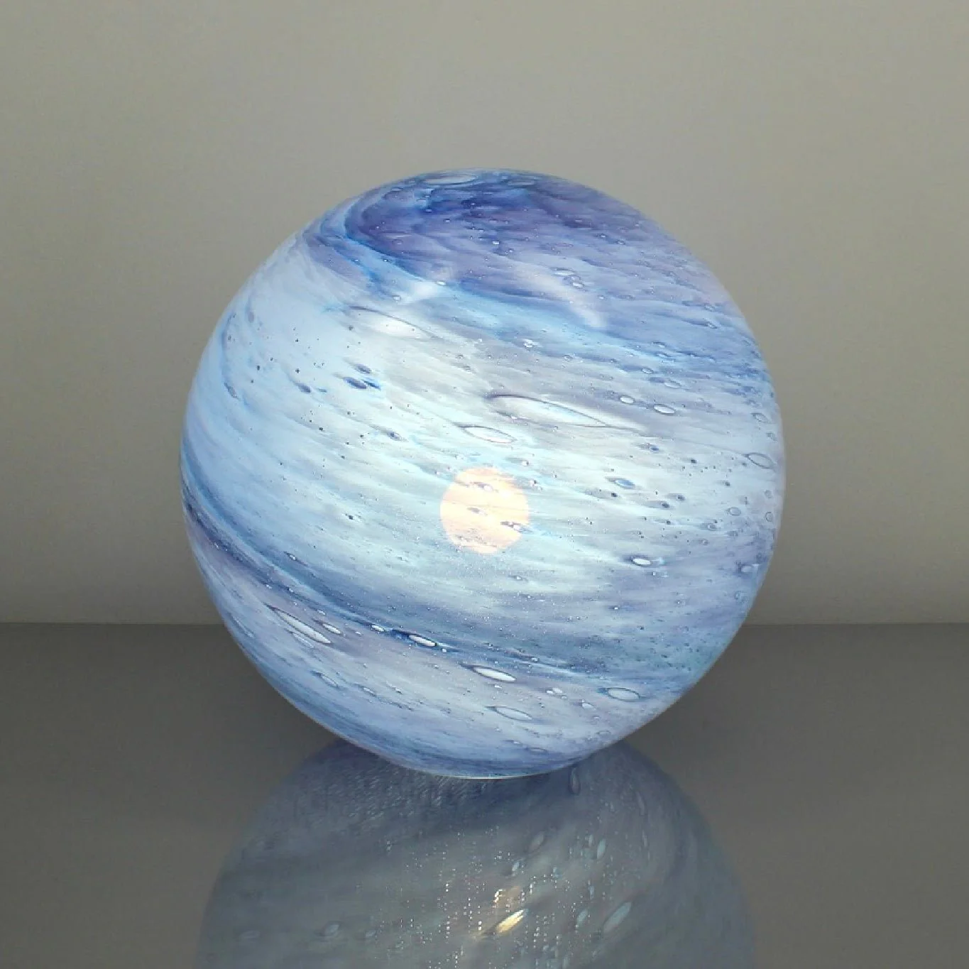 Glass Sphere Lamp Lilac Sky 28cm