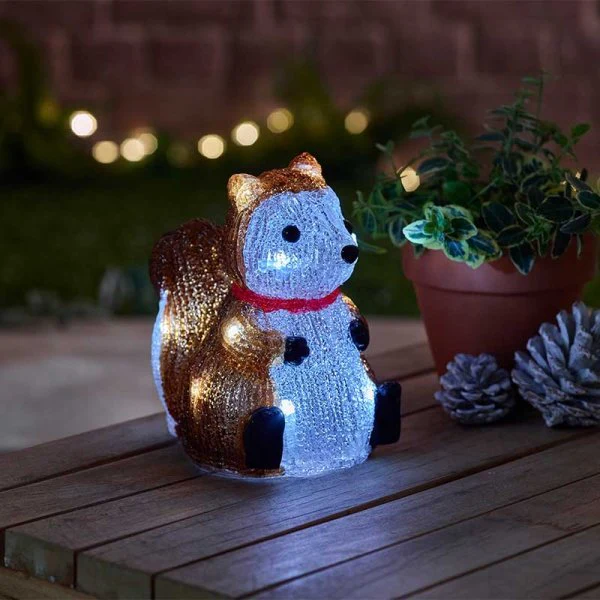 InLit Ice DecoSquirrel Battery Operated