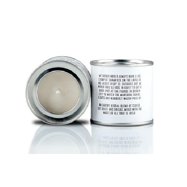 Irish Candle Tin Small - Shamrock - Image 2