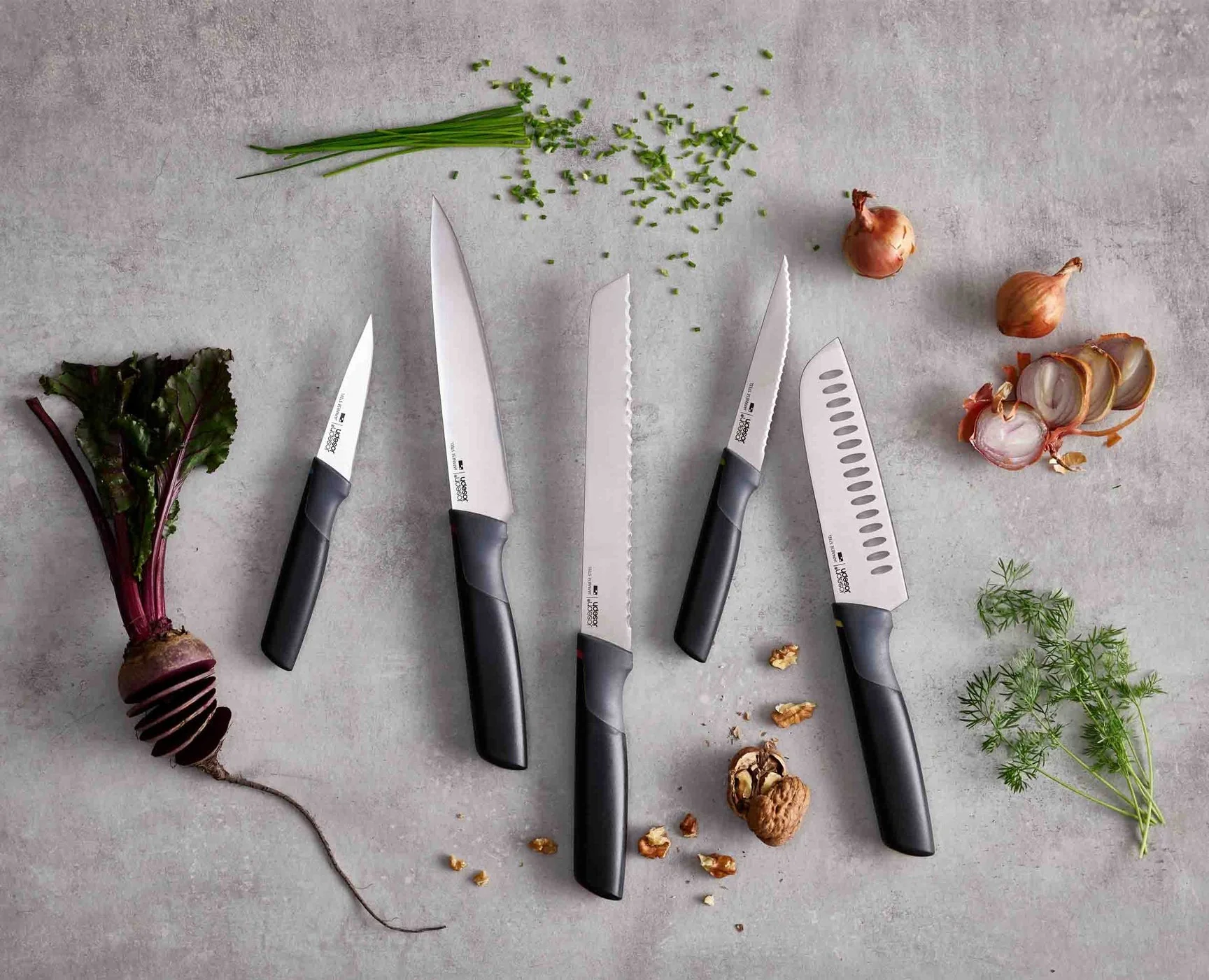 Joseph Joseph Elevate™ Carousel 5-piece Multicolour Knives Set - Image 3