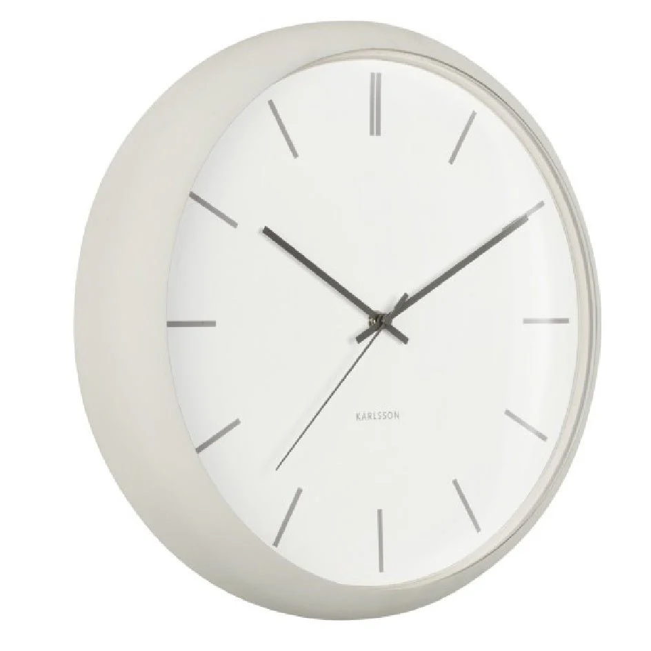Karlsson Wall Clock Nirvana Globe Warm Grey