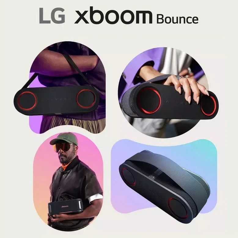 LG XBOOM Bounce Portable Bluetooth Speaker – Black - Image 8
