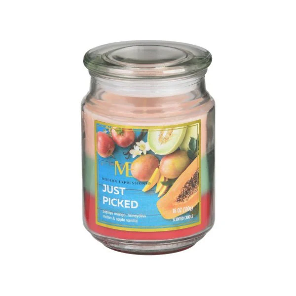Modern Expressions 18oz Candle Jar 'Just Picked'