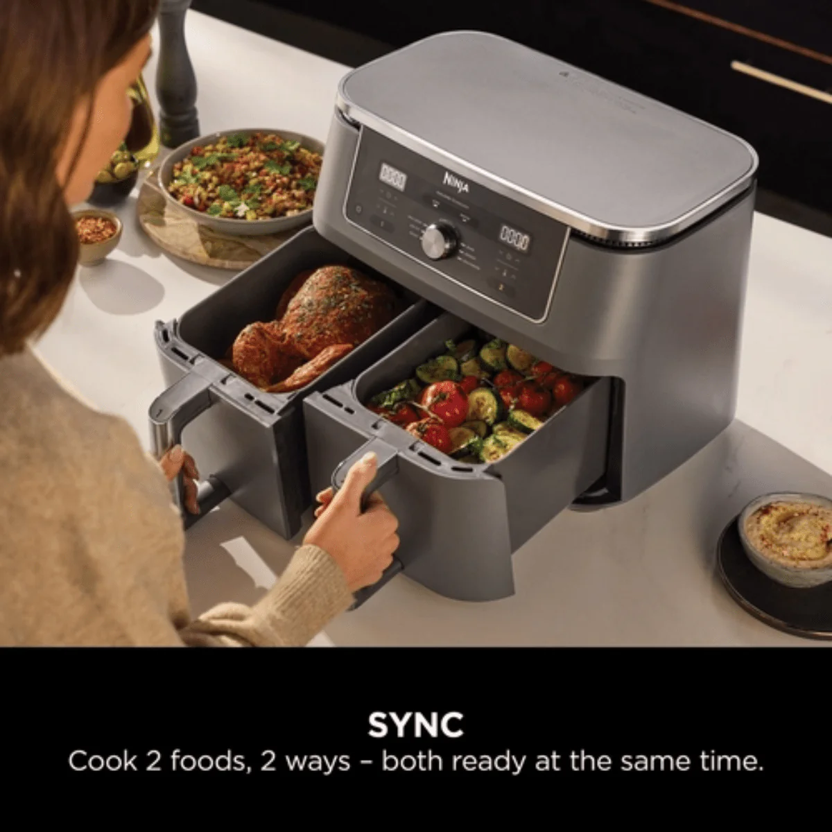 Ninja MAX 6-in-1 Dual Zone Air Fryer (DZ400UK) - Image 5