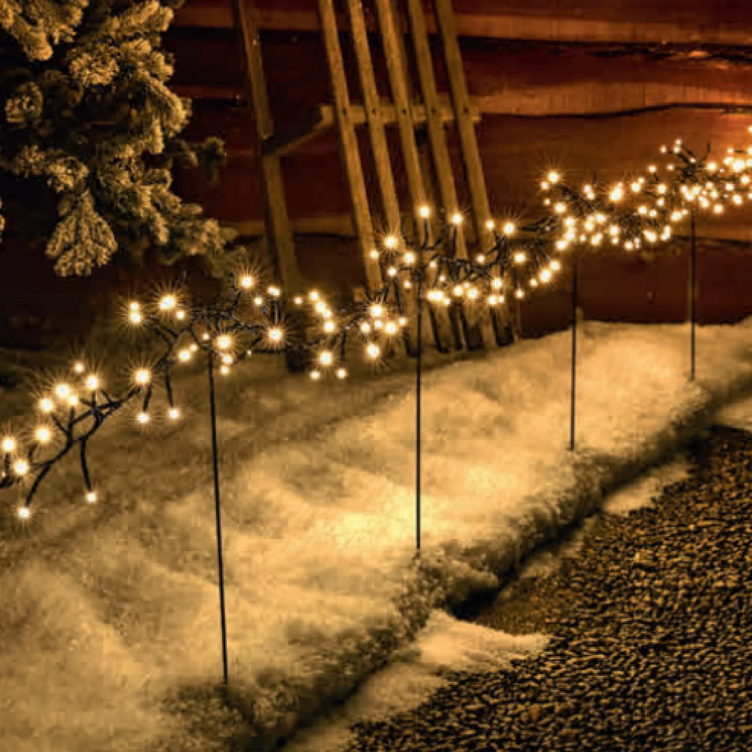 Noma 480 Warm White Multifunction Cluster Lights 6 Stakes