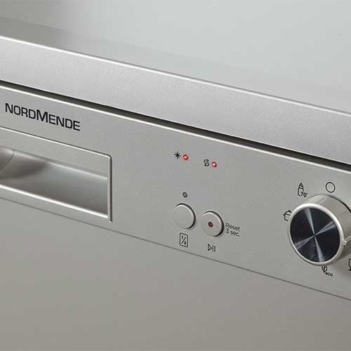 NordMende 60cm Freestanding Dishwasher Silver DW67SL - Image 5
