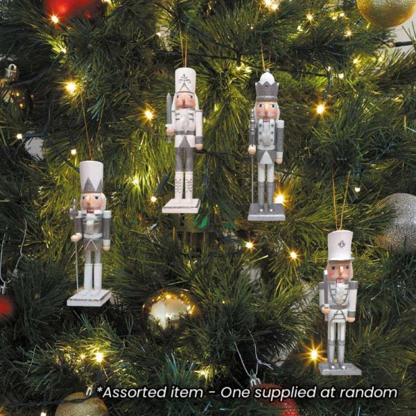 Nutcracker Pendant Silver & White - One Supplied*