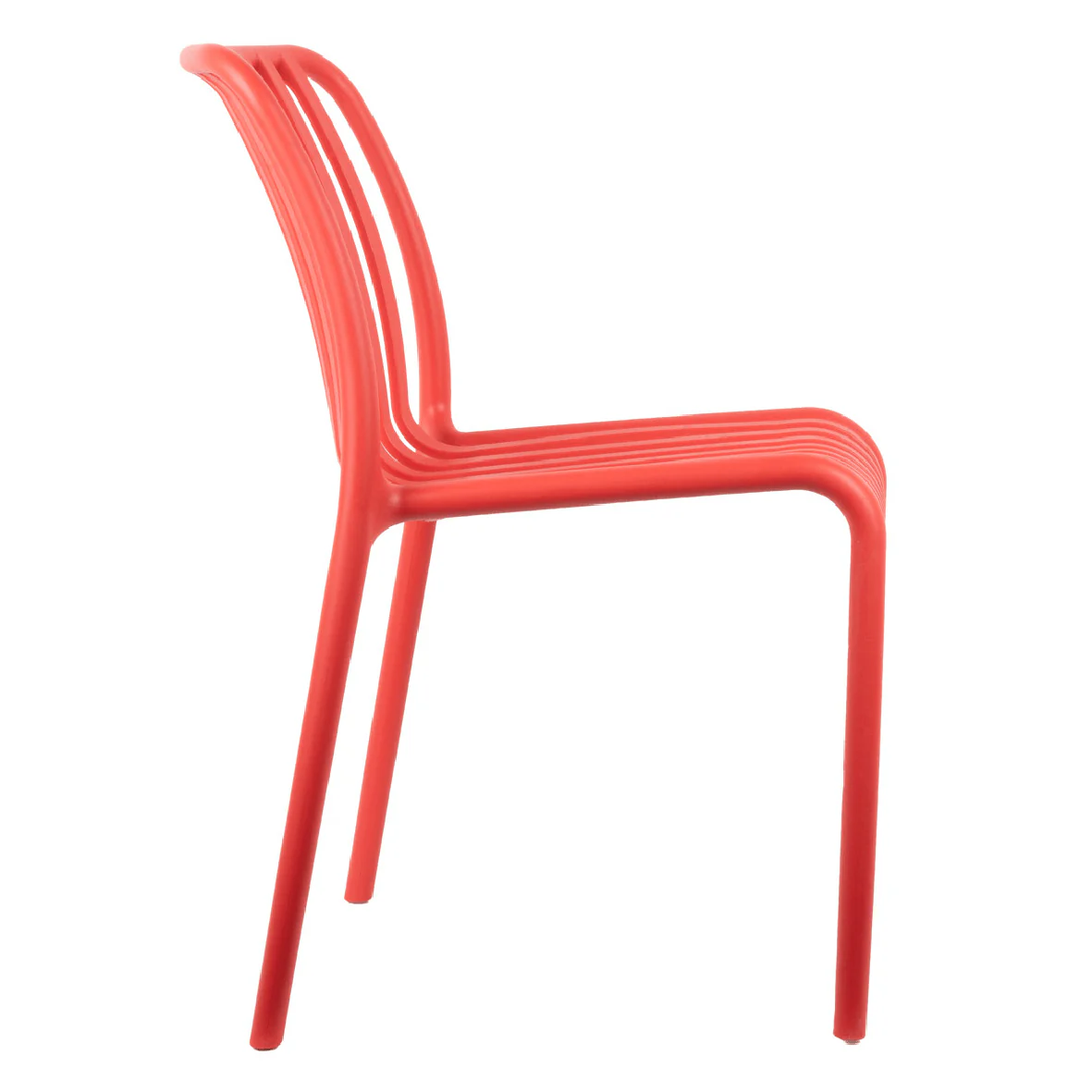 Outdoor Stackable Dining Chair Glee Bright Red - Image 2