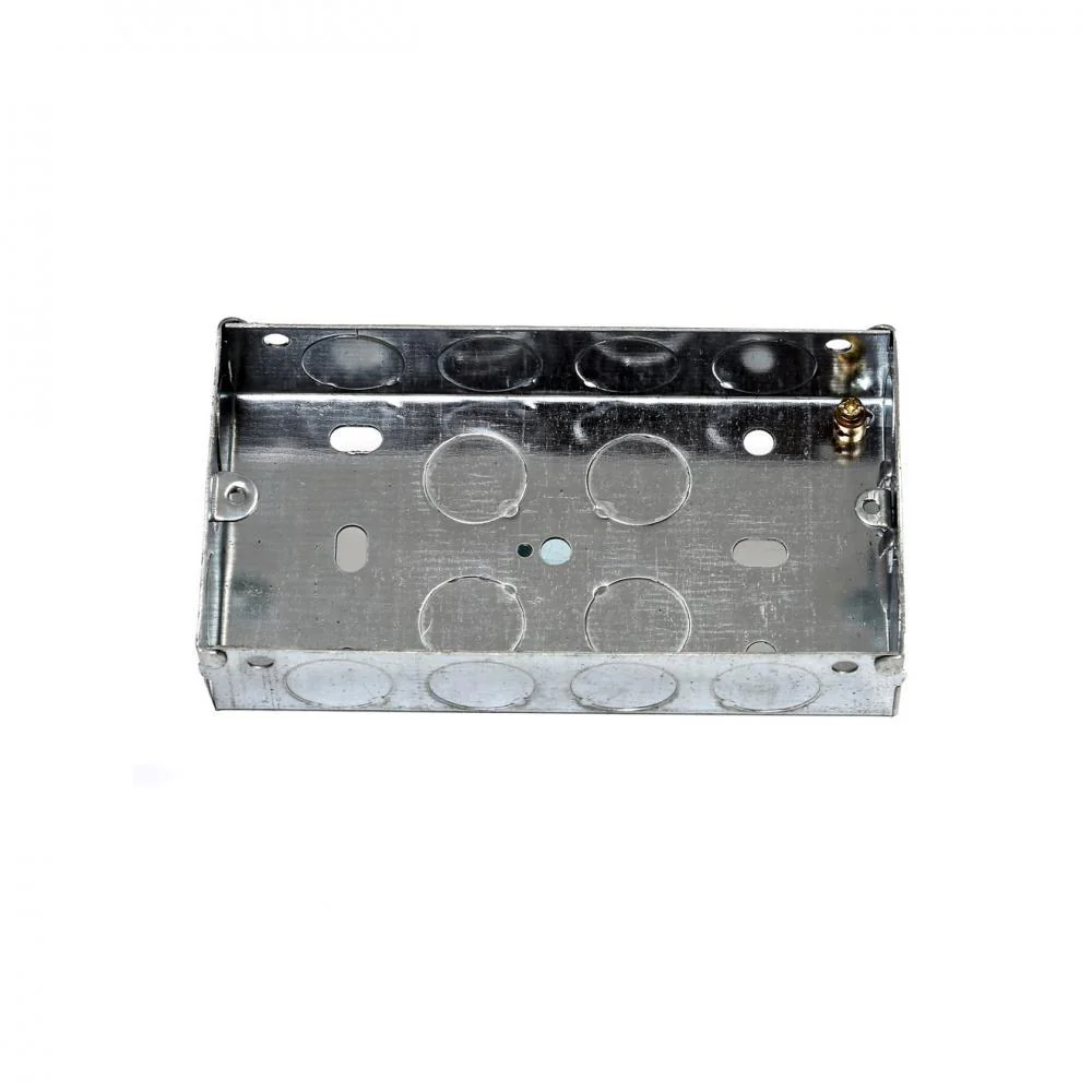 Phoenix 2 Gang Flush Metal Box - 35mm