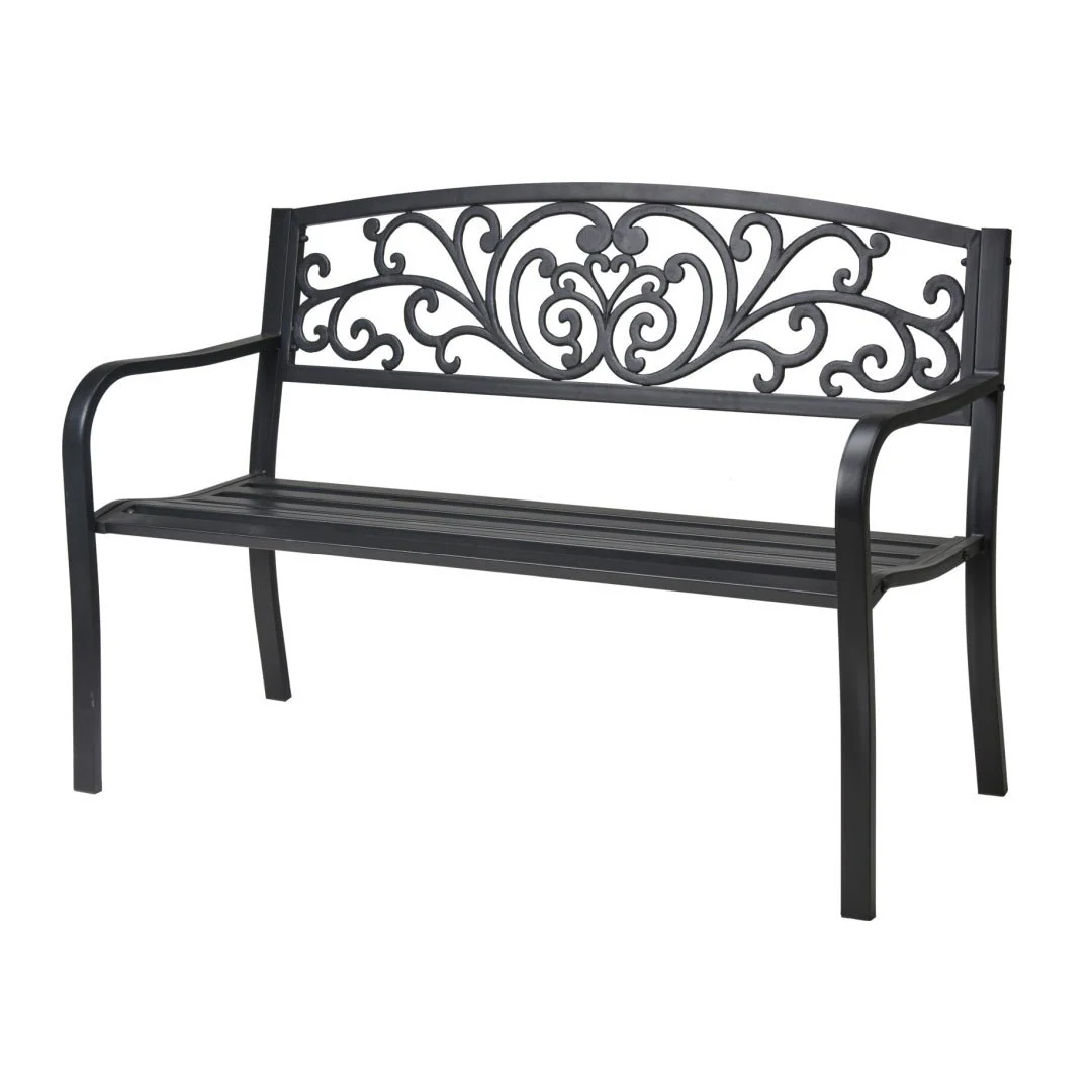 Pro Garden Metal Bench 127 x 60cm - Image 3