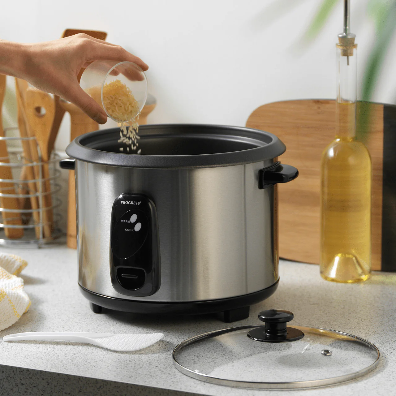 Progress Rice Cooker With Removable Non-Stick Bowl - Image 4