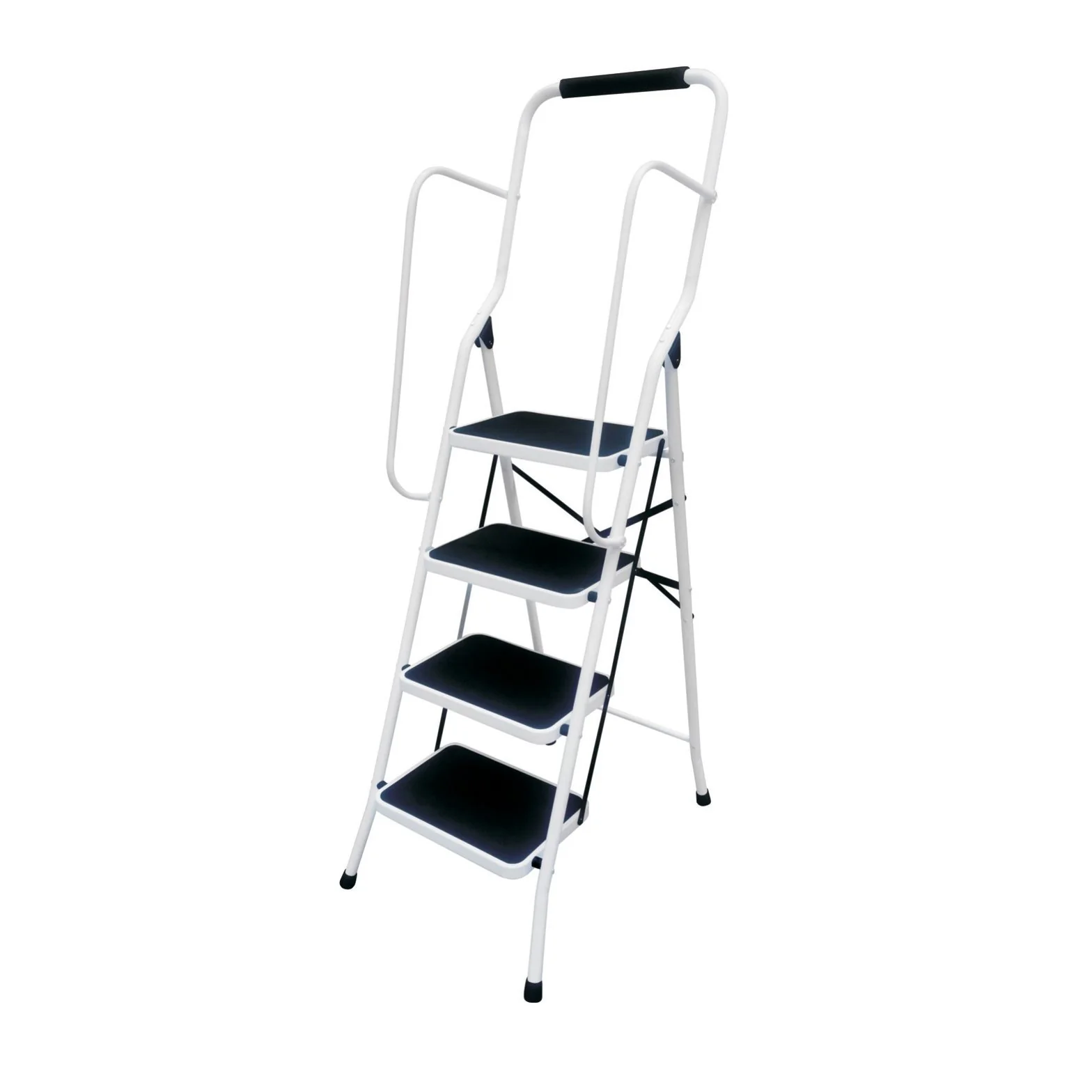 ProPlus 4 Tread Step Stool with Handrail White