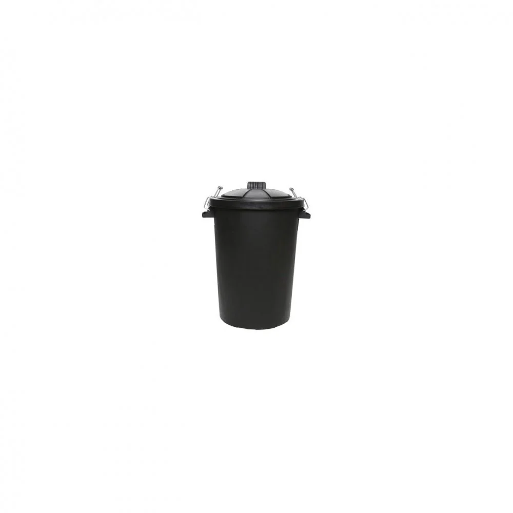 Riaar Black PVC Dustbin with Wire Clips - 85ltr - Image 2