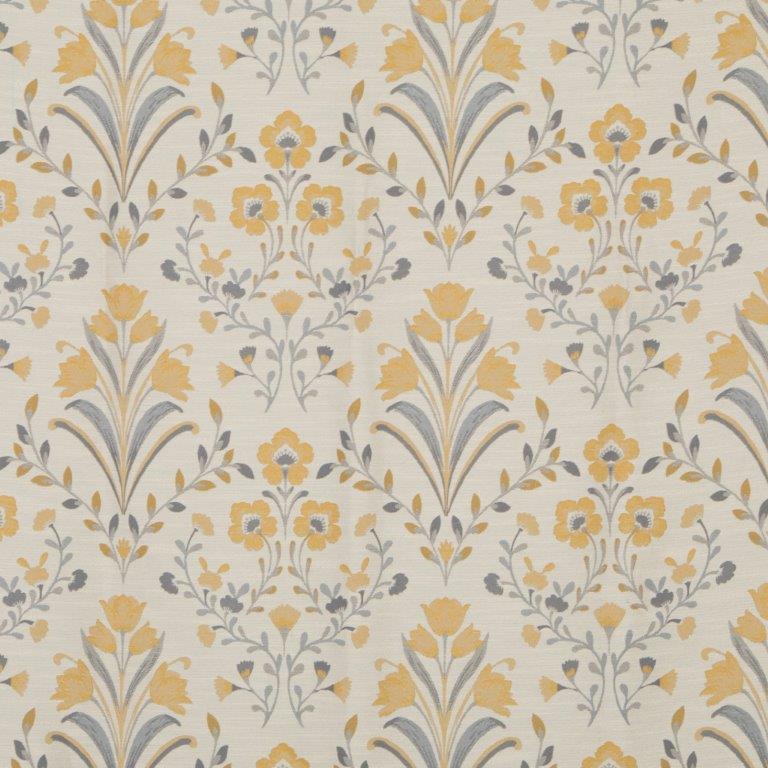Riley 66" x 72" Lined Eyelet Curtains Buttercup - Image 3