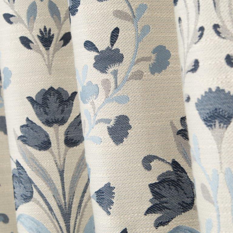 Riley 66" x 72" Lined Eyelet Curtains Marine - Image 4