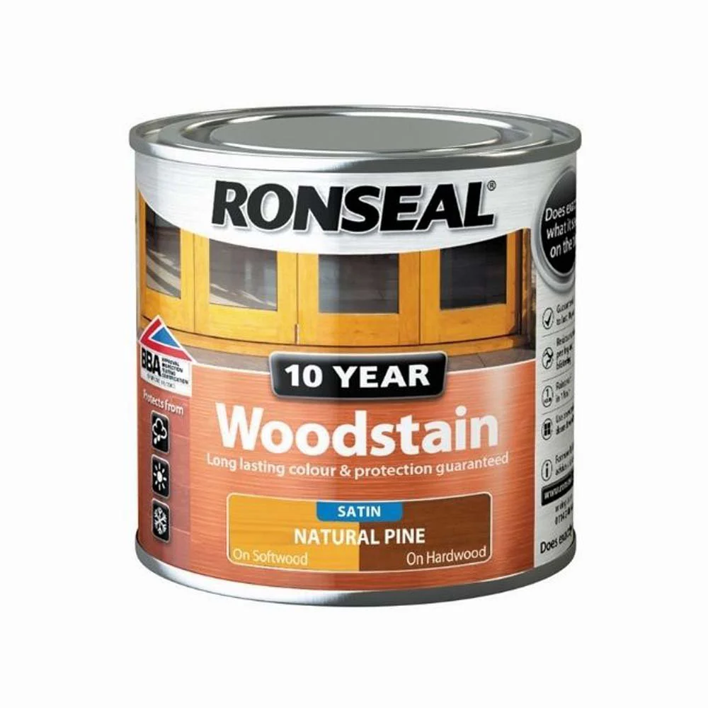 Ronseal 10 Year Woodstain - Natural Pine 750ml