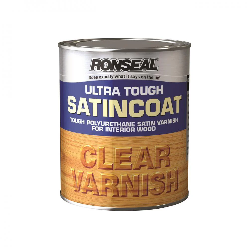 Ronseal Ultra Tough Varnish Satin - 750ml Clear - Image 2