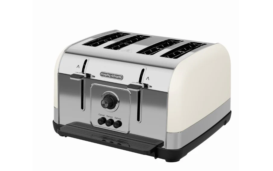 Russell Hobbs - 28360 I Black & Stainless Steel 4-Slice Toaster