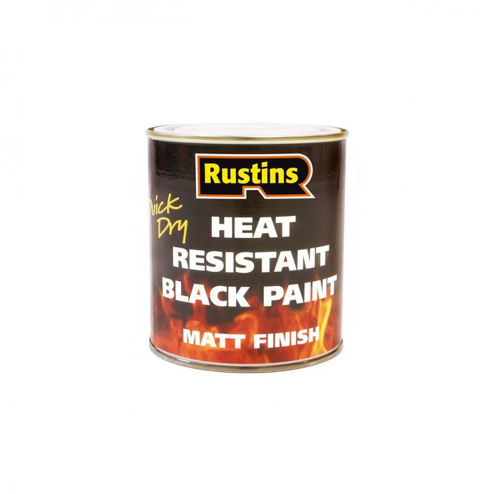 Rustins Quick Dry Heat Resistant Black Paint 250ml - Image 2