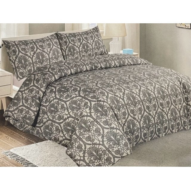 Sleepdown Timeless Grey Duvet Set Double