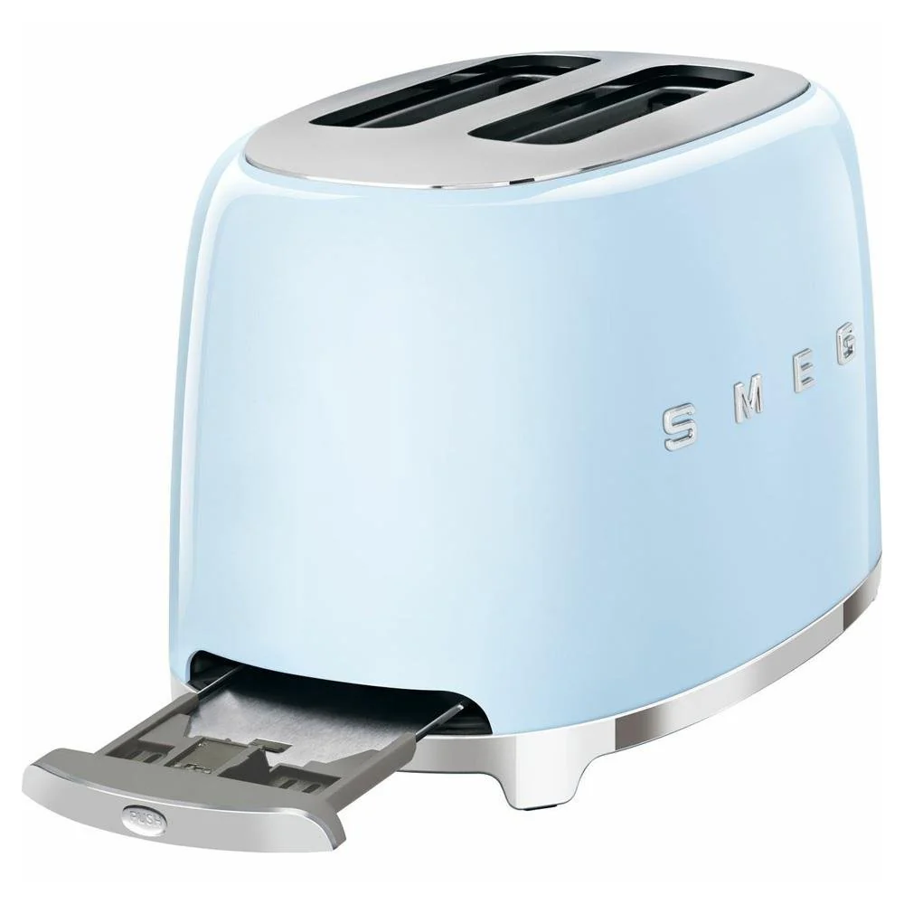 Smeg 50'S Retro Style Aesthetic 2 Slice Toaster - Pastel Blue - Image 3