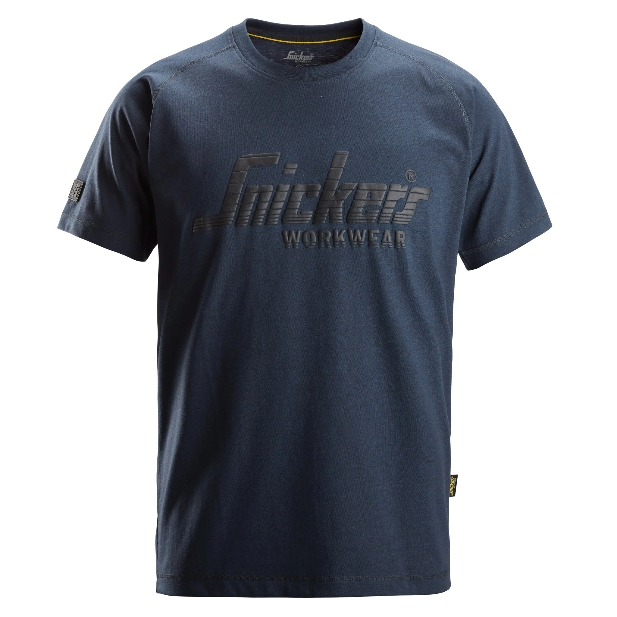 Snickers 2590 Logo T-Shirt- Dark Navy Melange X-Large
