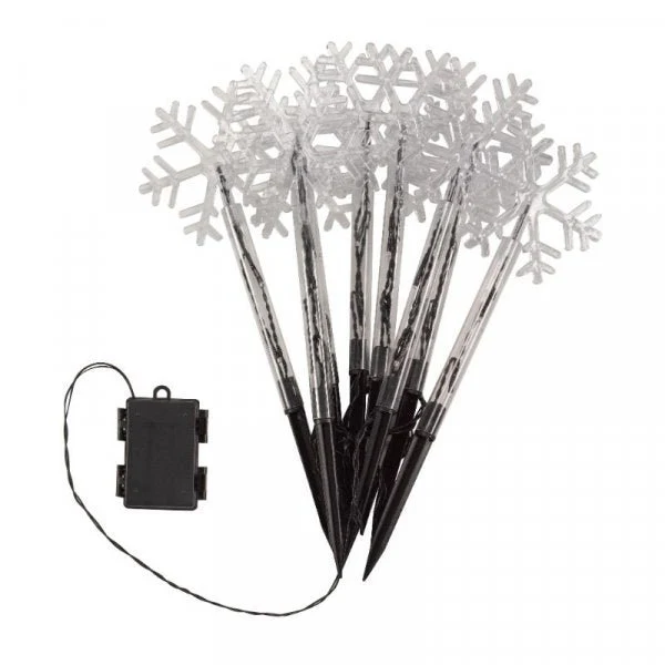 SnowDécor Stakes - Set of 8 Warm White Battery operated - Image 2